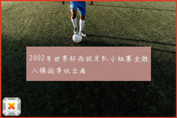 2002年世界杯西班牙队小组赛全胜 八强战争议出局